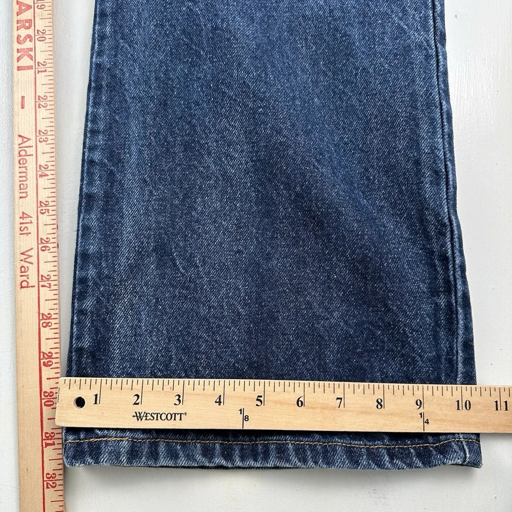 VTG Y2K Levi's 517 Bootcut Jeans Men Fits 40x32 Tag 42 Dark Wash Blue Cotton